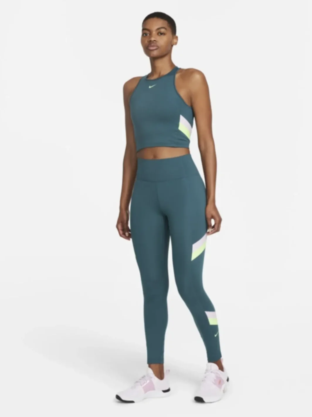 Nike Training Colourblock Stipe 7/8 Leggings
