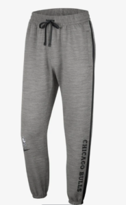 NIKE NBA CHICAGO BULLS THERMA FLEX SHOWTIME PANTS DARK GREY HEATHER