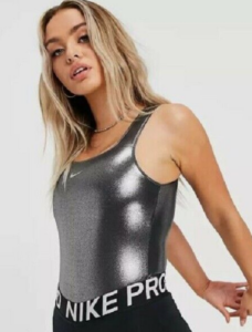 Nike Icon Class Shimmer Bodysuit Metallic