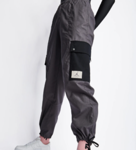 RARE Pantalones Jordan Womens Gray Essential Utility Cargo Pants Pocket