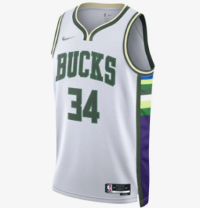 Camiseta Nike Dri-FIT NBA Basketball Sports Milwaukee Bucks Giannis