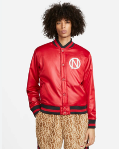 CHAQUETA NIKE PREMIUM BASKETBALL BOMBER JACKET RED MEN VICTORIA ALADA SAMOTRACIA