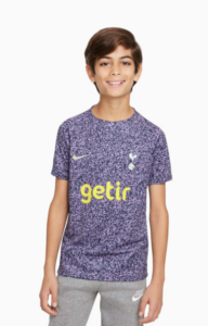Camiseta Nike Tottenham Hotspur 23/24 Pre-Match Junior - Violeta