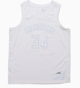 Camiseta Nike NBA SW20 Milwaukee Bucks MVP 34 Antetokounmpo G Swingman Blanco