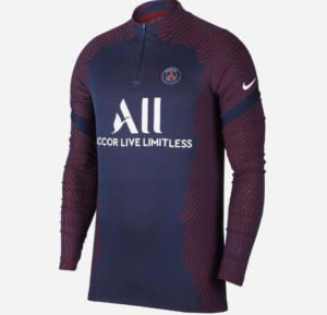 Camiseta Nike entrenamiento con cremallera 1/4 PSG Vapor Elite player 2020/21
