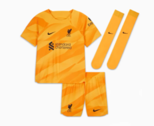 Equipacion de portero local Nike Liverpool para niños 2023/24