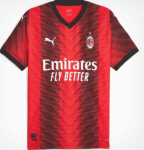 Camiseta Oficial Puma AC Milan Primera Equipación 2023/2024.