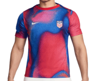 Camiseta de Pre-Partido Nike Estados Unidos 2024.