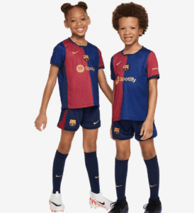 Primera equipación Nike FC Barcelona 24/25 Dri-FIT Stadium para niños pequeños